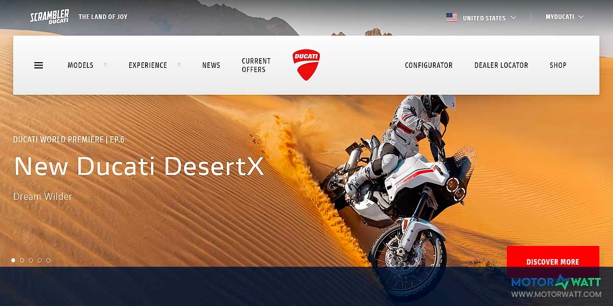 site EV MANUFACTURER SITE DUCATI