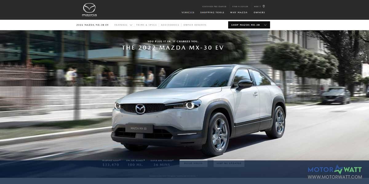 site EV MANUFACTURER SITE MAZDA