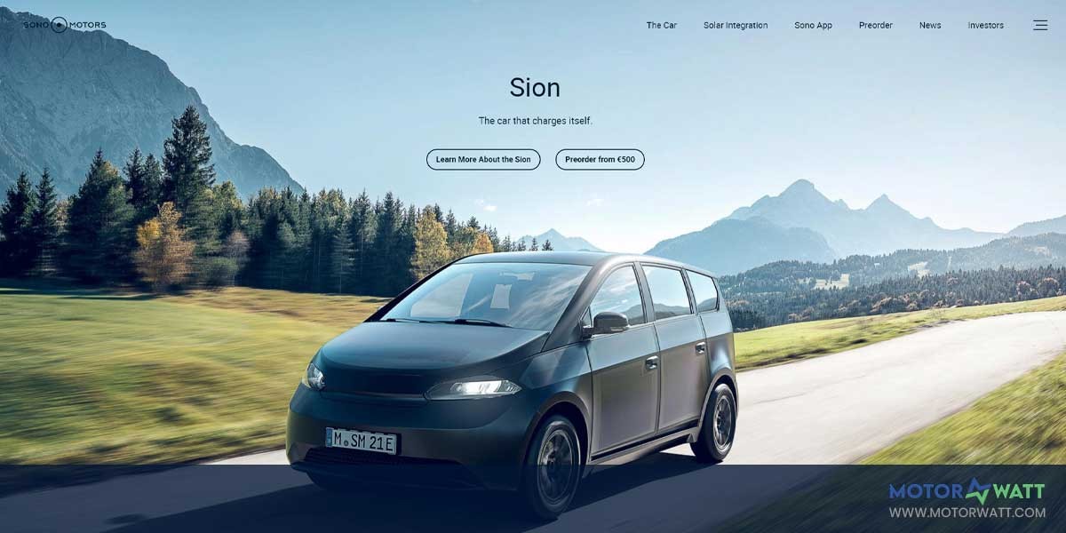 site EV MANUFACTURER SITE SONO MOTORS