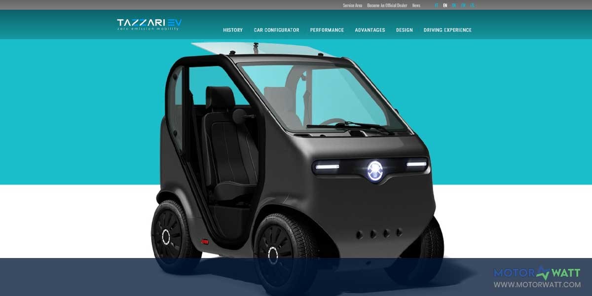 site EV MANUFACTURER SITE TAZZARI