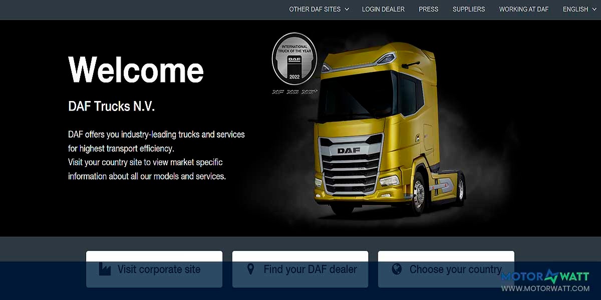 site EV MANUFACTURER SITE Daf Trucks