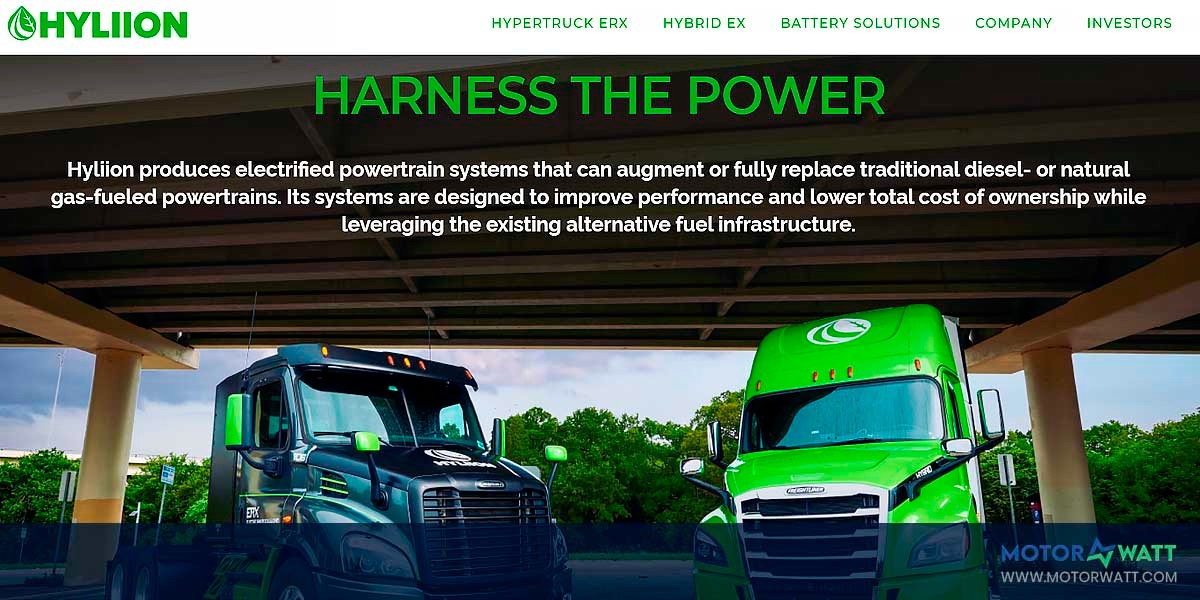 site EV MANUFACTURER SITE Hyliion