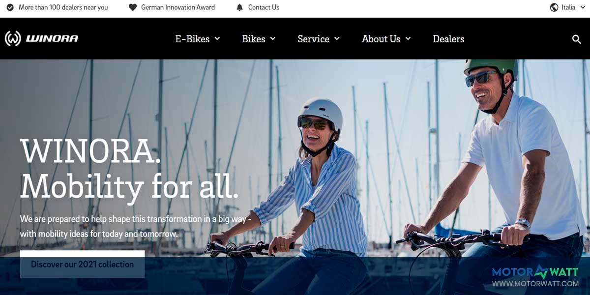 site EV MANUFACTURER SITE Winora