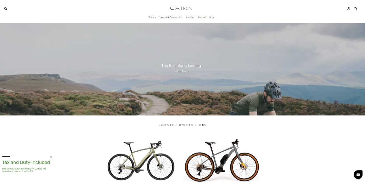 site EV MANUFACTURER SITE Cairn