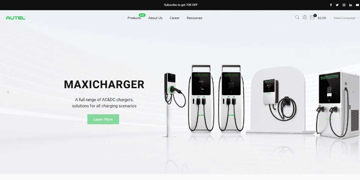 site EV MANUFACTURER SITE AUTEL