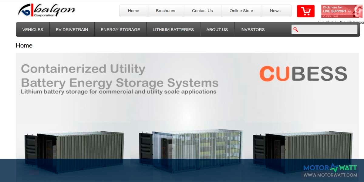 site EV MANUFACTURER SITE Balqon Corporation