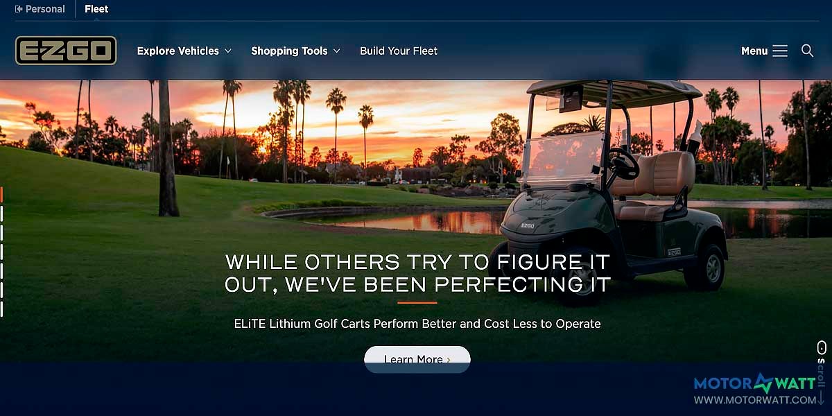 site EV MANUFACTURER SITE E z go