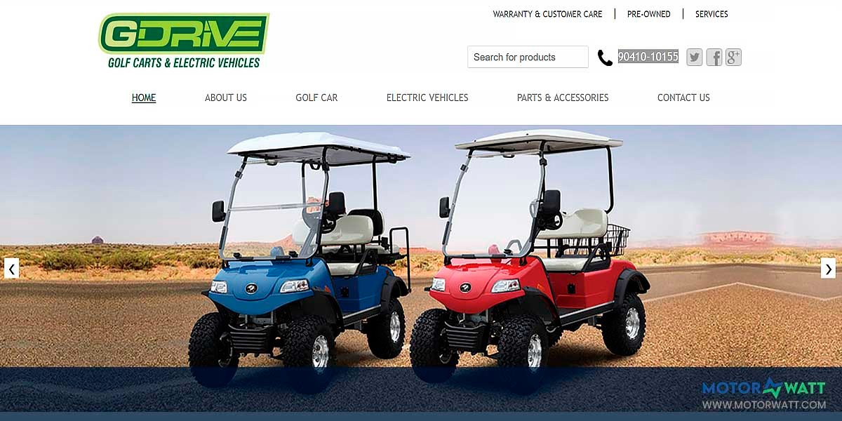 site EV MANUFACTURER SITE Gdrive Golf Carts