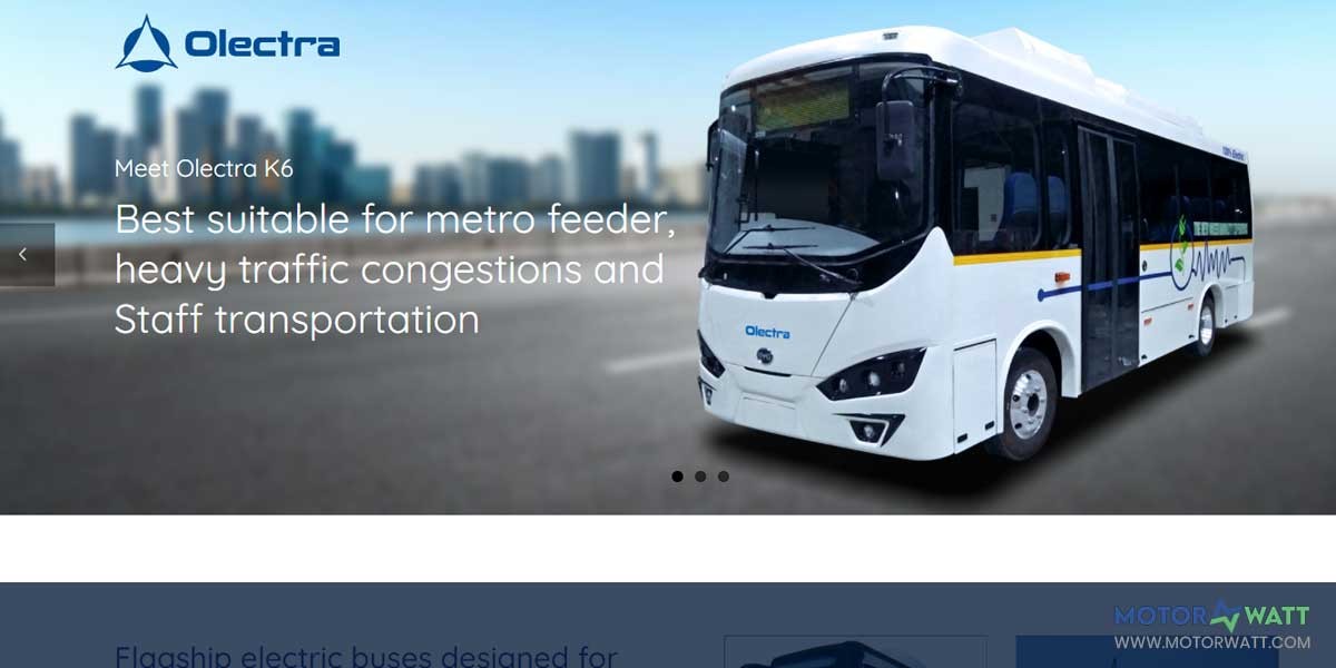 site EV MANUFACTURER SITE Olectra Greentech