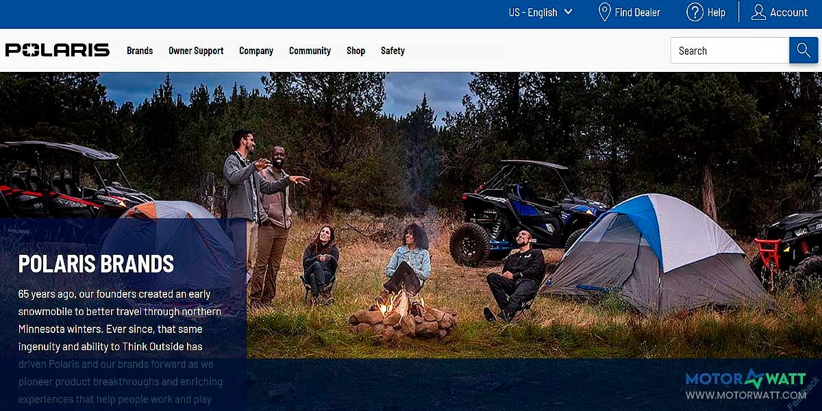 site EV MANUFACTURER SITE Polaris Industries