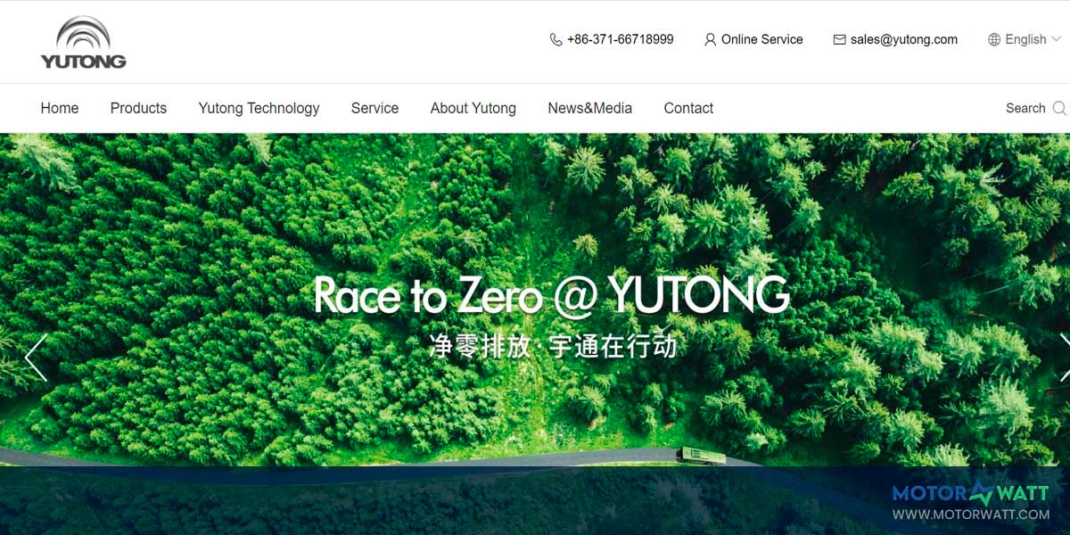 site EV MANUFACTURER SITE Yutong