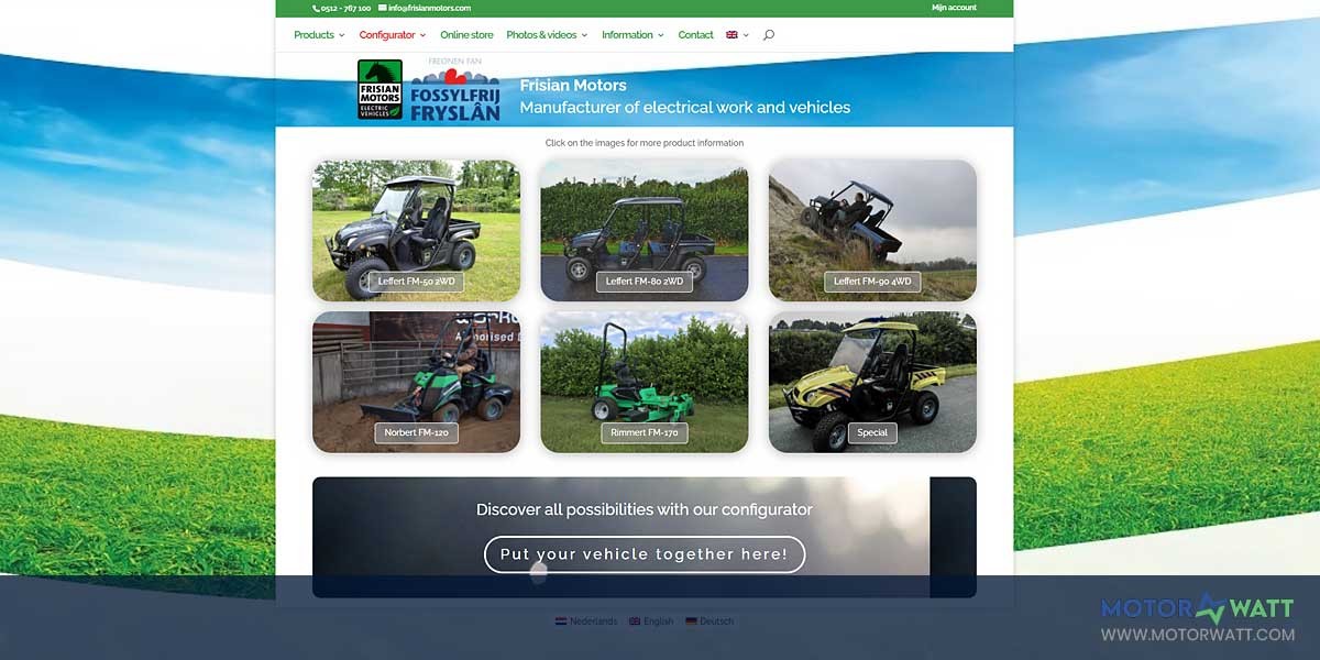 site EV MANUFACTURER SITE Frisian Motors