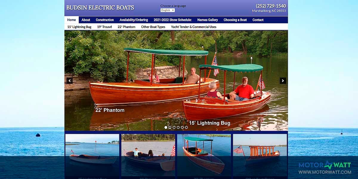 site EV MANUFACTURER SITE BUDSIN ELECTRIC BOATS