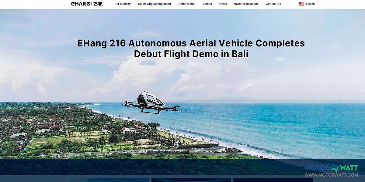 site EV MANUFACTURER SITE Ehang