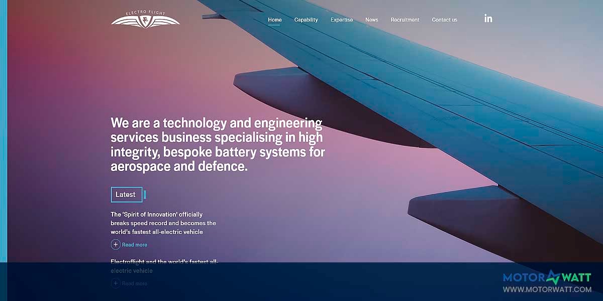 site EV MANUFACTURER SITE Electro Flight