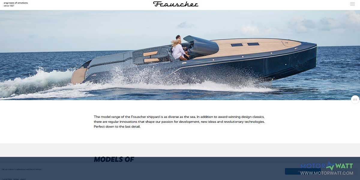 site EV MANUFACTURER SITE Frauscher Boatwerft