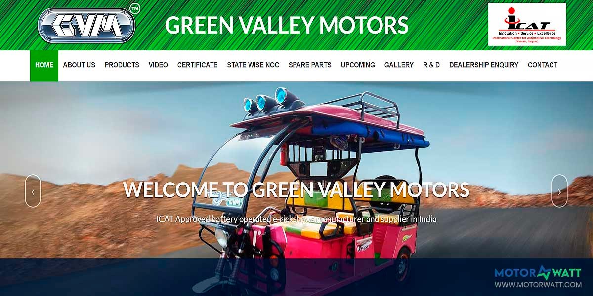 site EV MANUFACTURER SITE Green Valley Motors