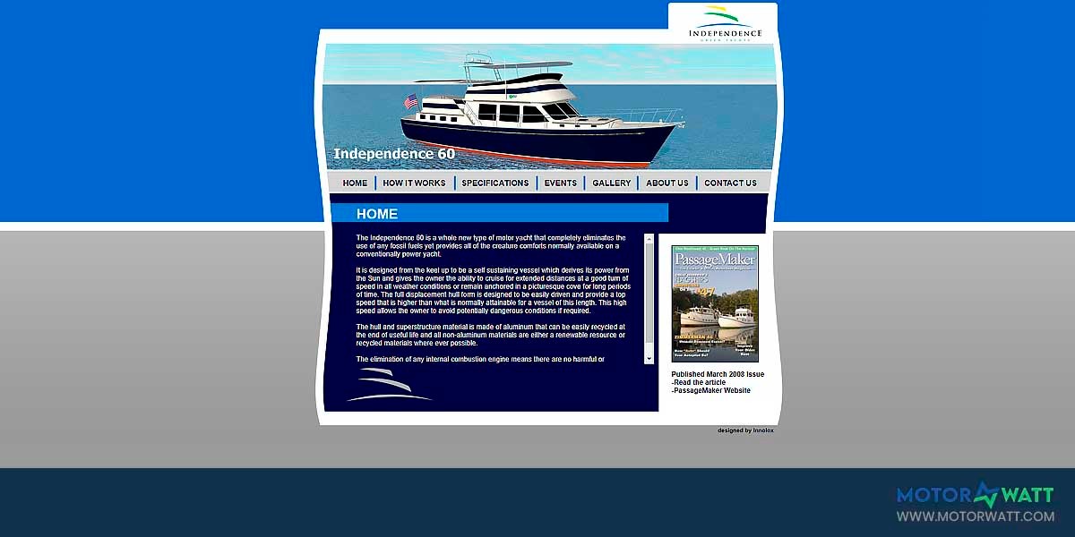site EV MANUFACTURER SITE Independence Green Yachts