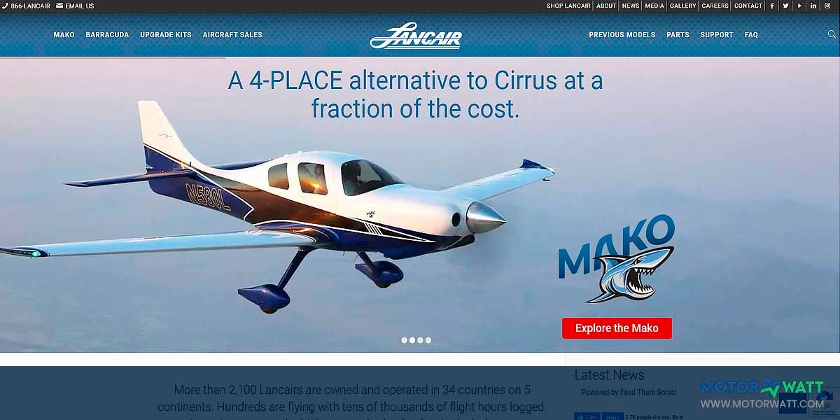 site EV MANUFACTURER SITE Lancair