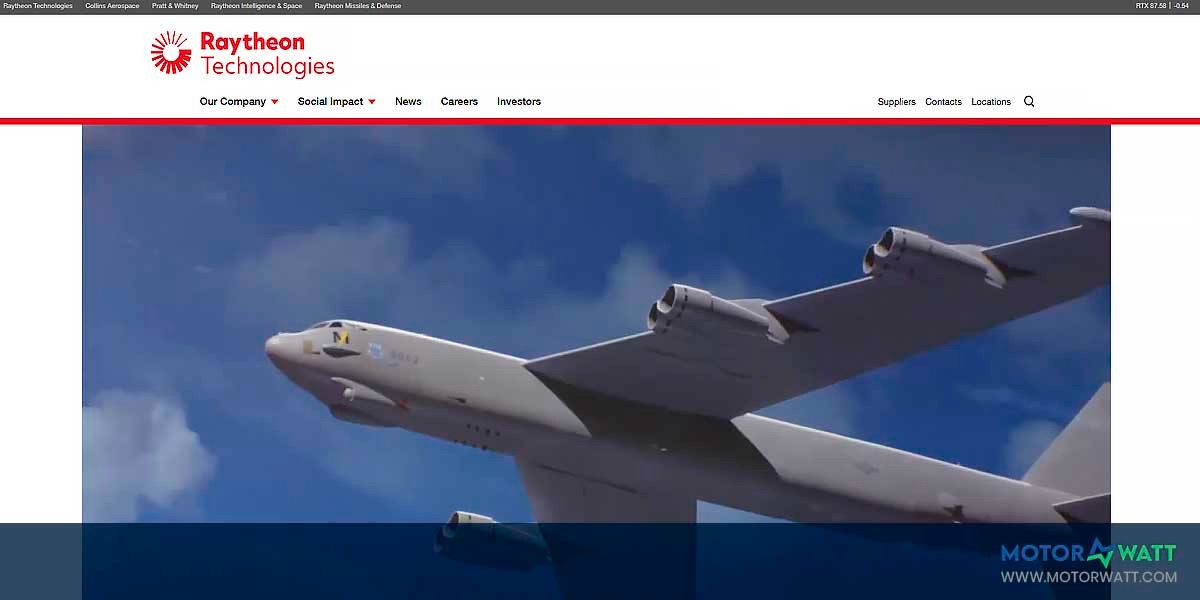 site EV MANUFACTURER SITE Raytheon Technologies