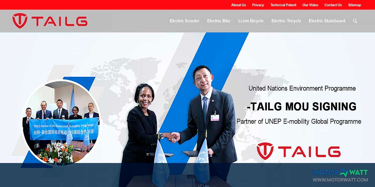 site EV MANUFACTURER SITE Tailg Electric Vehicle