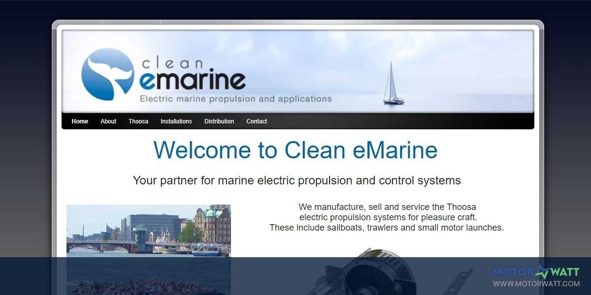 site EV MANUFACTURER SITE Clean e marine