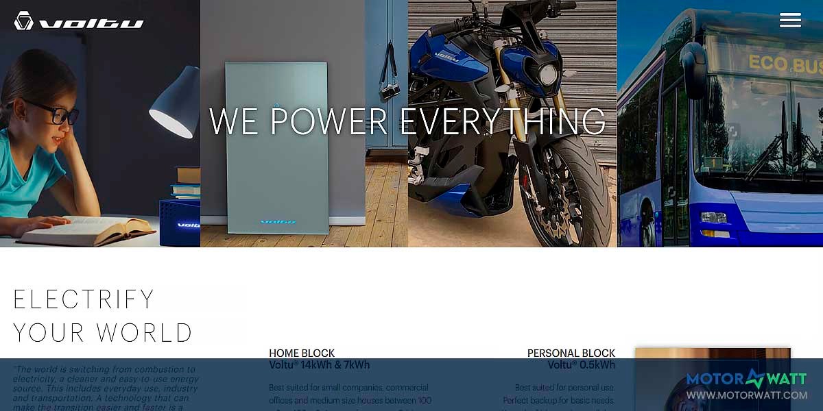 site EV MANUFACTURER SITE Voltu Motor