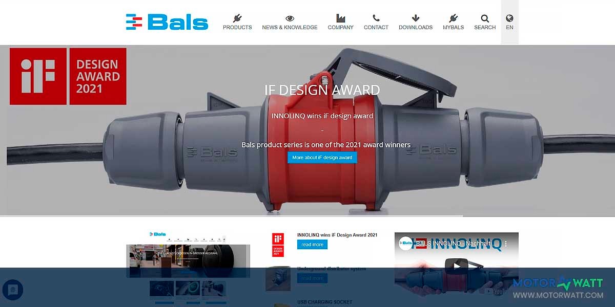 site EV MANUFACTURER SITE Bals