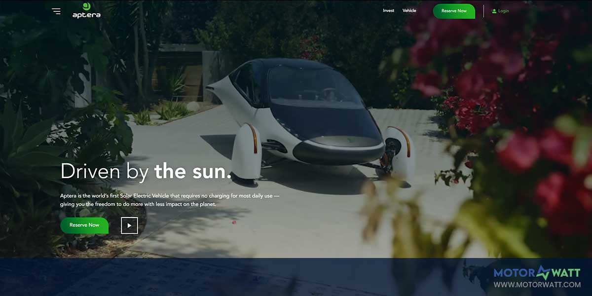 site EV MANUFACTURER SITE Aptera Motors