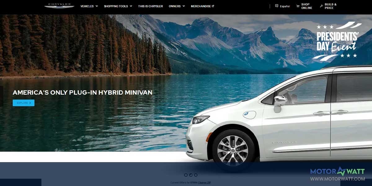 site EV MANUFACTURER SITE CHRYSLER