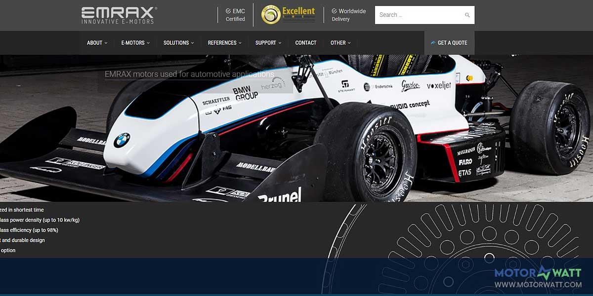 site EV MANUFACTURER SITE EMRAX