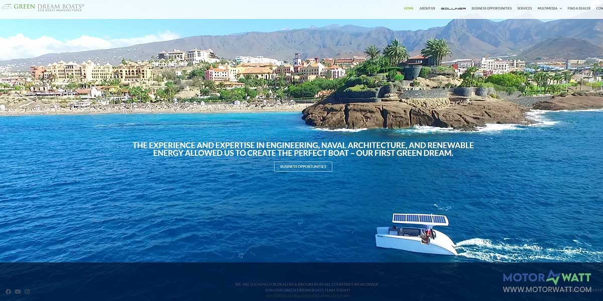 site EV MANUFACTURER SITE Green Dream Boats