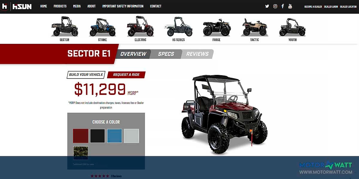 site EV MANUFACTURER SITE Hisun