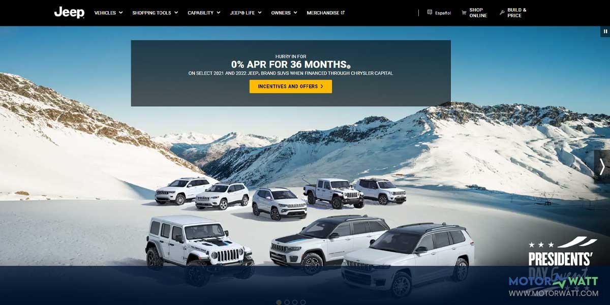 site EV MANUFACTURER SITE JEEP