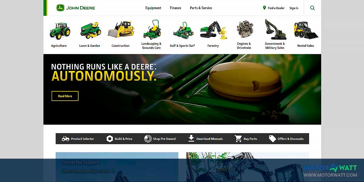 site EV MANUFACTURER SITE John Deere