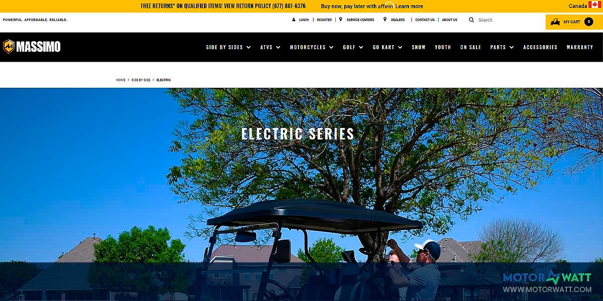 site EV MANUFACTURER SITE MASSIMO