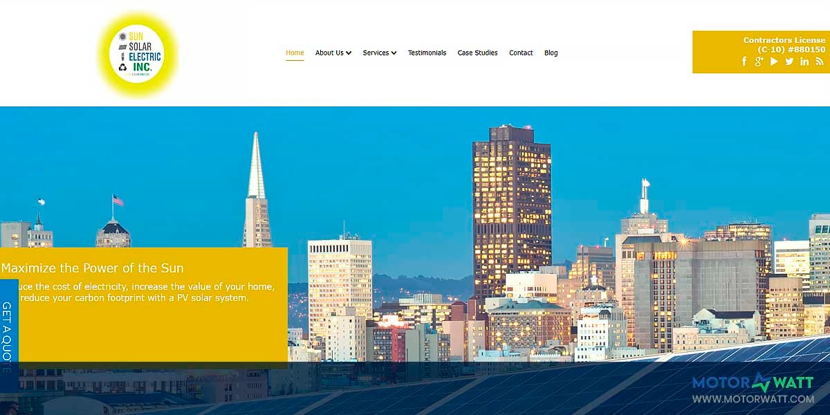 site EV MANUFACTURER SITE Sun Solar Electric