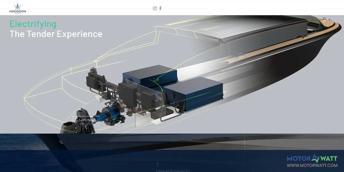 site EV MANUFACTURER SITE Hodgdon Electric Superyacht Tender