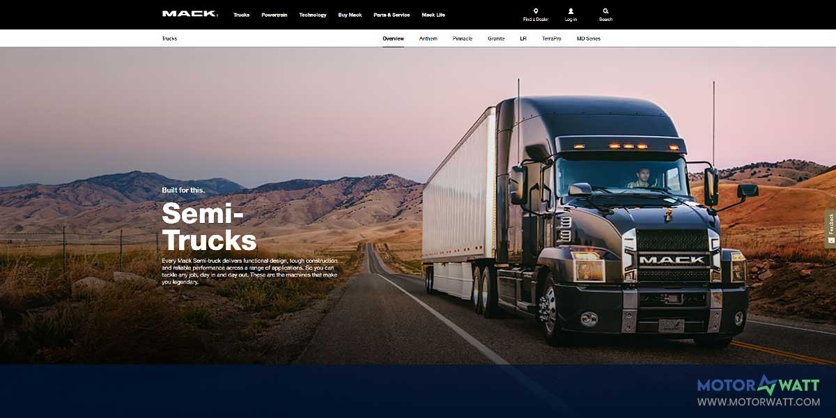 site EV MANUFACTURER SITE Mack