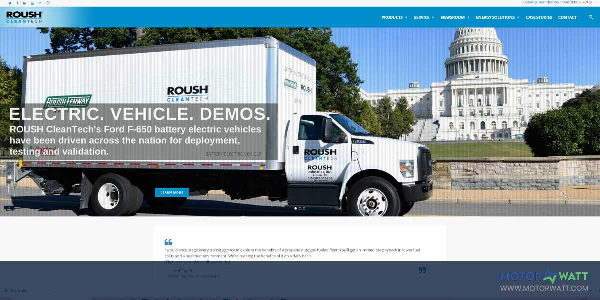 site EV MANUFACTURER SITE ROUSH CleanTech