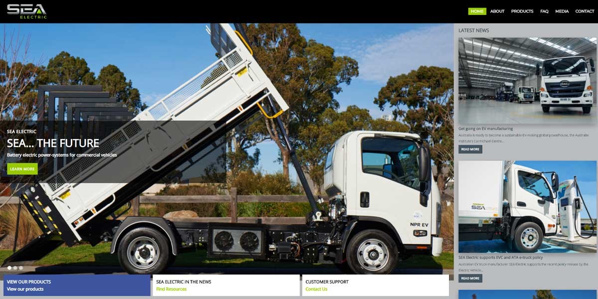 site EV MANUFACTURER SITE Sea Electric