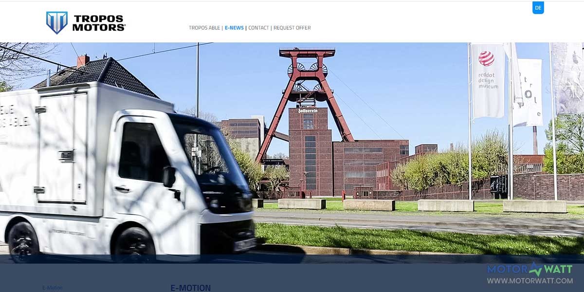 site EV MANUFACTURER SITE Tropos Motors