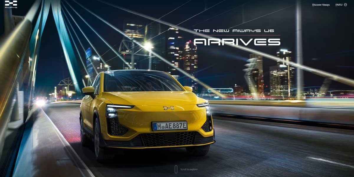 site EV MANUFACTURER SITE Aiways