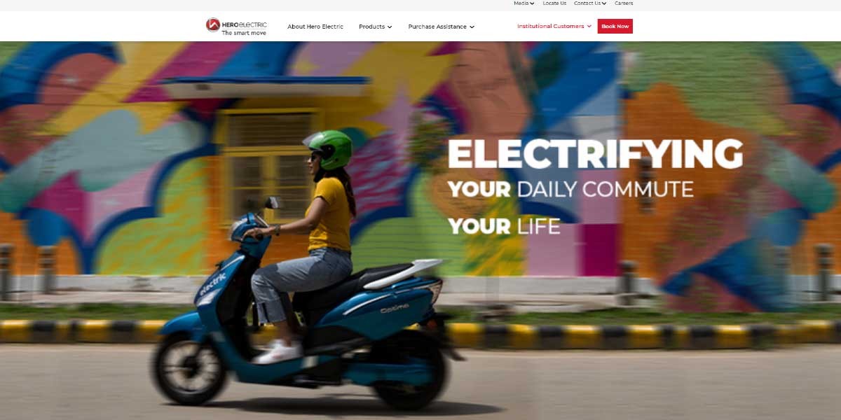 site EV MANUFACTURER SITE Hero Electric