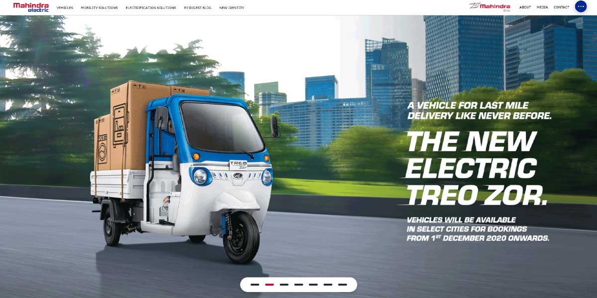 site EV MANUFACTURER SITE Mahindra Electric
