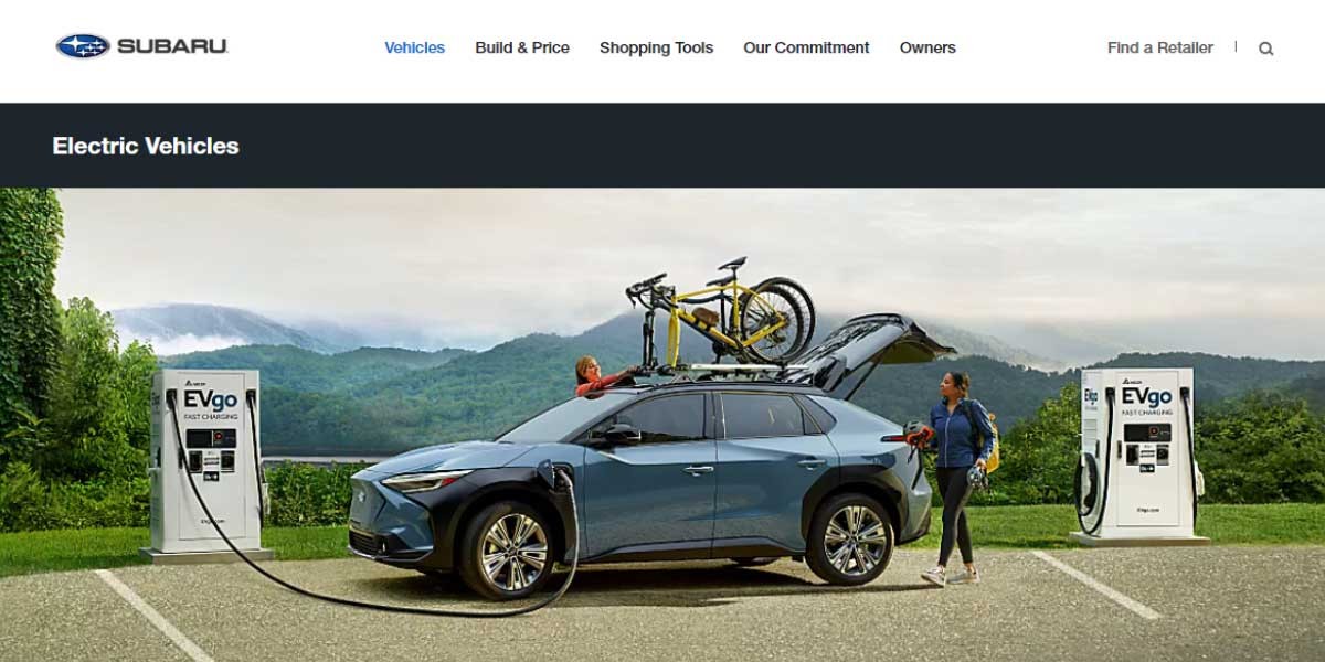 site EV MANUFACTURER SITE Subaru